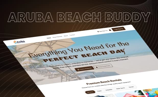 Beach Equipment Rental Website