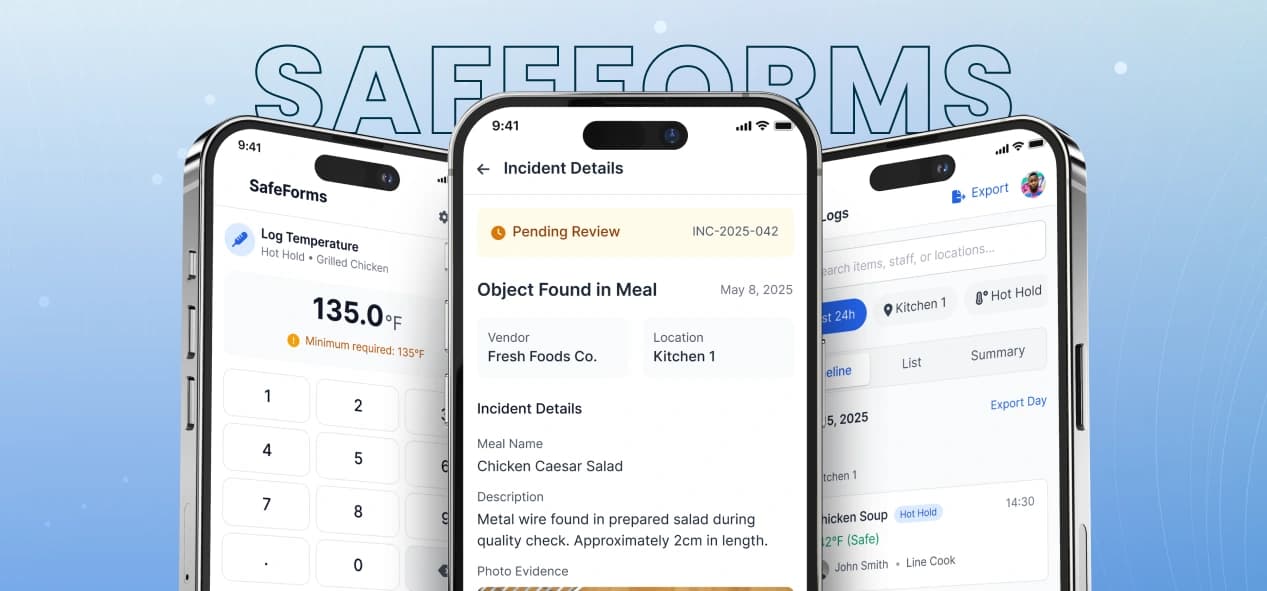 SafeForms Kitchen Workflow Management