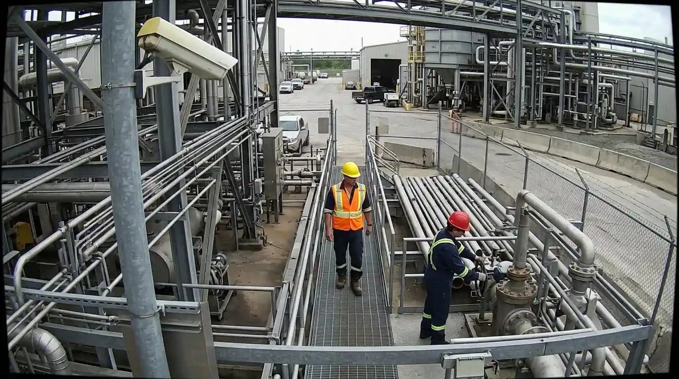 Industrial PPE compliance detection of helmets and vests