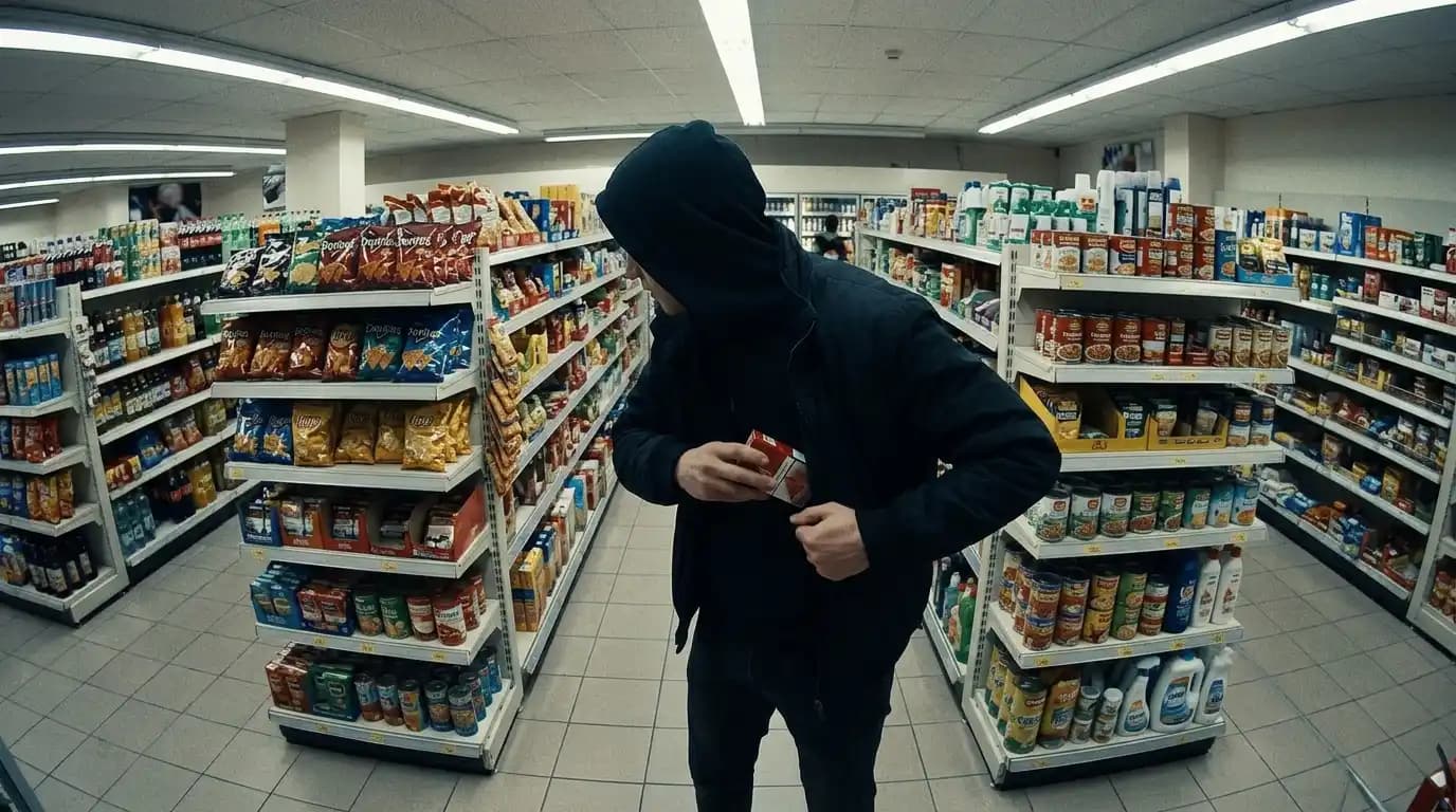 Retail loss prevention AI detecting shoplifting
